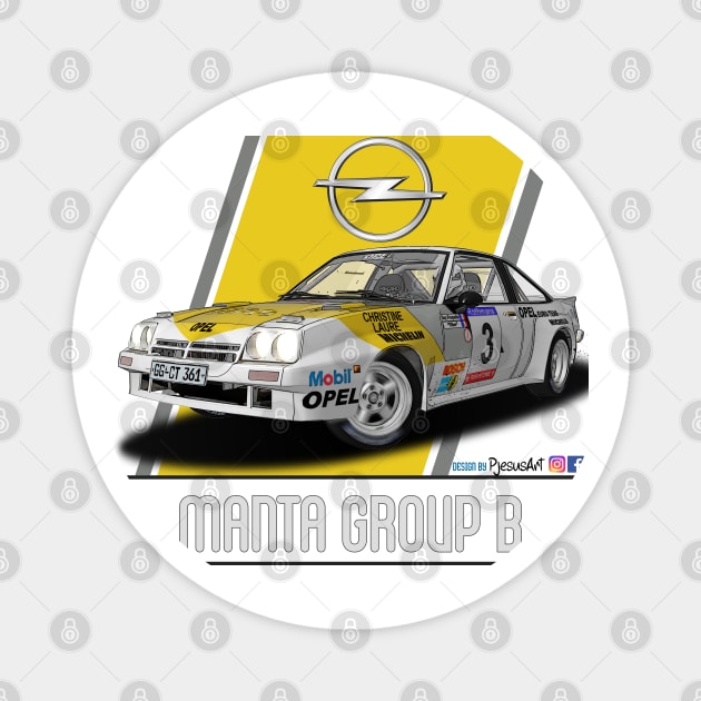 Opel Manta Group B Magnet by PjesusArt